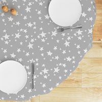 stars // slate grey stars fabric star design baby nursery fabric andrea lauren