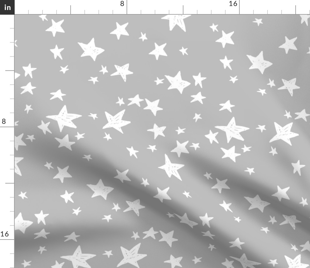 stars // slate grey stars fabric star design baby nursery fabric andrea lauren