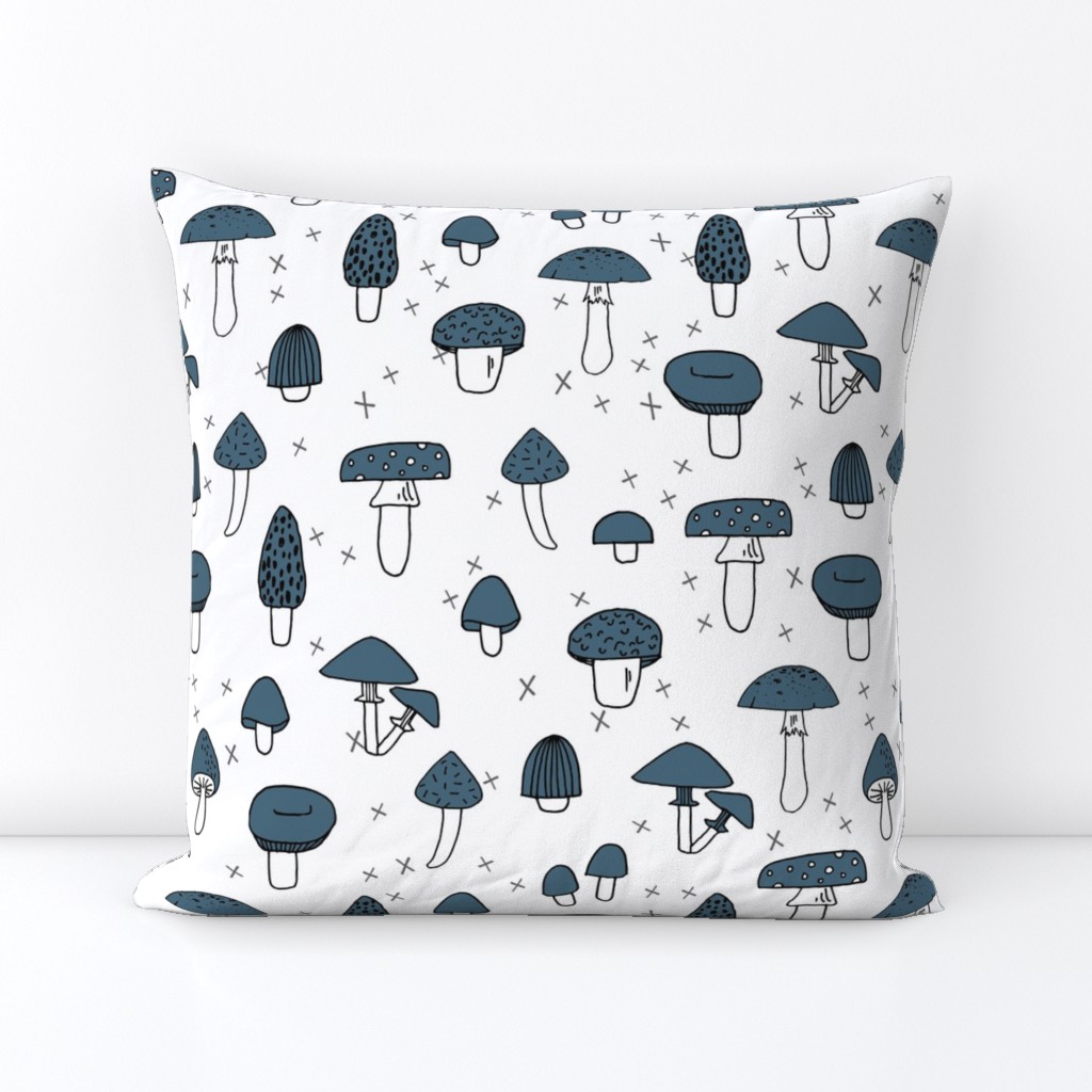 Mushrooms - Payne's Grey by Andrea Lauren 