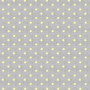 Yellow Dots on Texture Gray