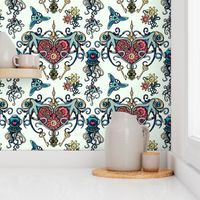 OCTOPUSES IN LOVE pink blue