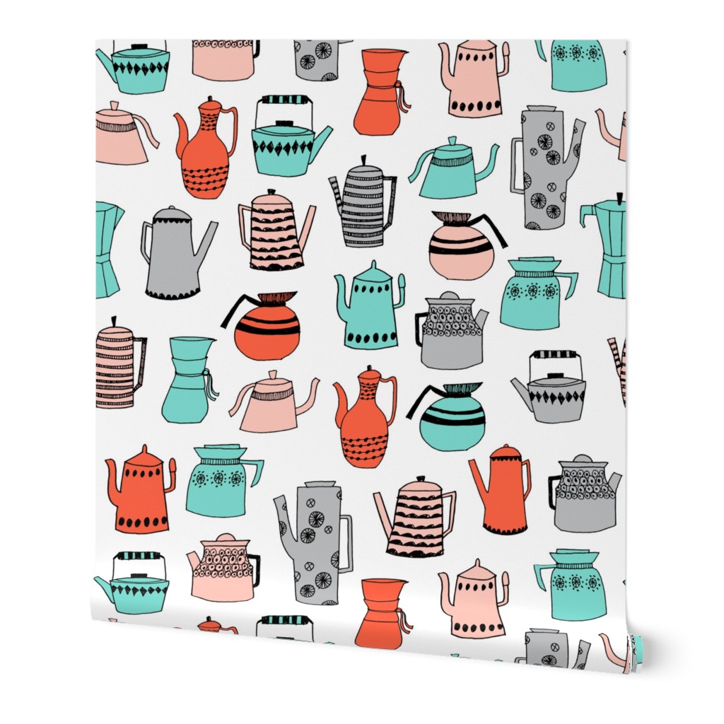 teapot // coffee pot tea kitchen tea towel kitchen design sweet tea