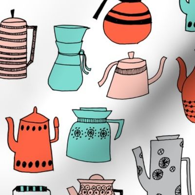 teapot // coffee pot tea kitchen tea towel kitchen design sweet tea