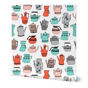 teapot // coffee pot tea kitchen tea towel kitchen design sweet tea