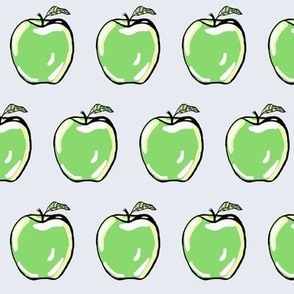 Green Apples on Cool Grey 