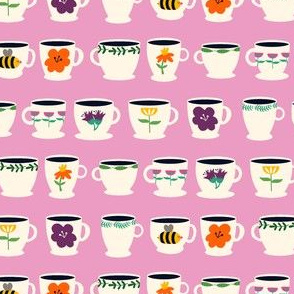 Tea Cups Pink