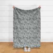 Art Deco City Pale Grey Muted