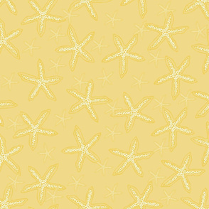 Yellow & White Starfish Pattern