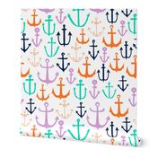 anchor // anchors nautical fabric baby fabric anchor nautical fabric andrea lauren fabric