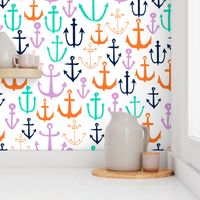anchor // anchors nautical fabric baby fabric anchor nautical fabric andrea lauren fabric