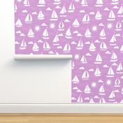 Sailboats - Wisteria by Andrea Lauren