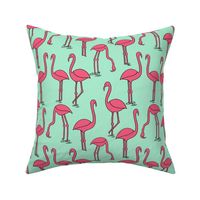 Flamingo - Pistachio by Andrea Lauren