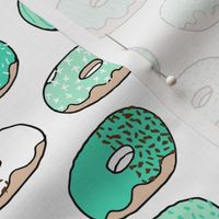 donuts // sweet mint pastel bakery sweets donuts donut shop coffee cute mint green donut