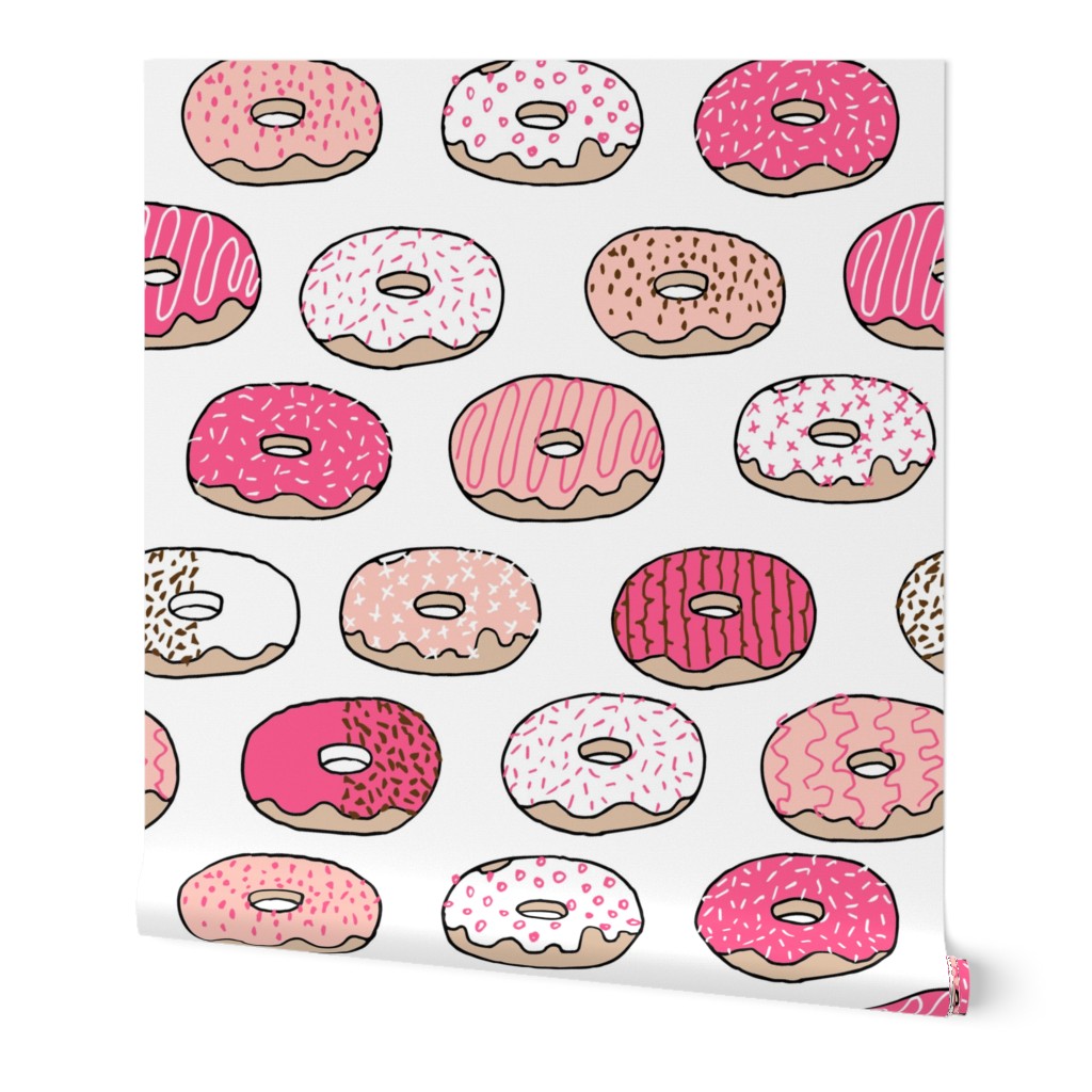 donut // pink pastel cute donuts doughnuts sweets bakery coffee tea food sweet design