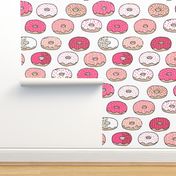 donut // pink pastel cute donuts doughnuts sweets bakery coffee tea food sweet design