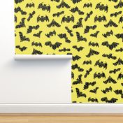 bats // halloween bright yellow geo bat andrea lauren