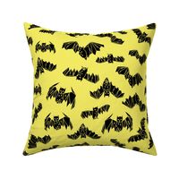 bats // halloween bright yellow geo bat andrea lauren