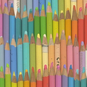 jumbo colored pencils - pastel