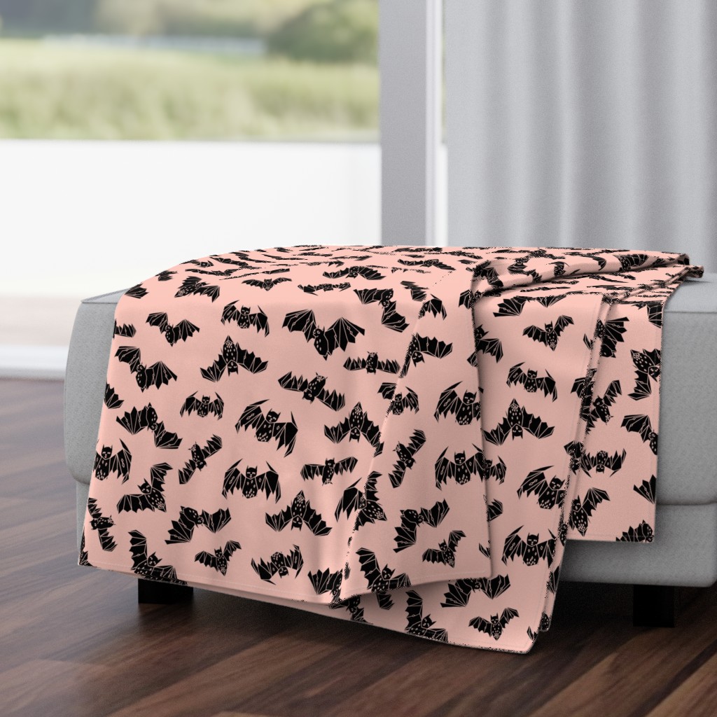 bat // halloween pink pastel pink bats kids nursery baby sweet pink spooky halloween