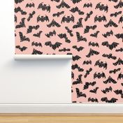 bat // halloween pink pastel pink bats kids nursery baby sweet pink spooky halloween