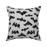 bat // geo bat geometric bats halloween grey kids room nursery 