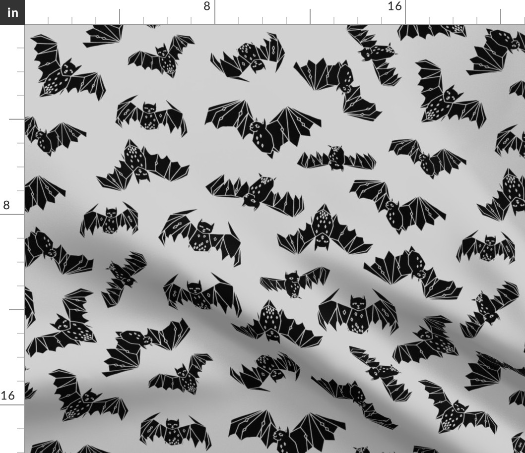 bat // geo bat geometric bats halloween grey kids room nursery 