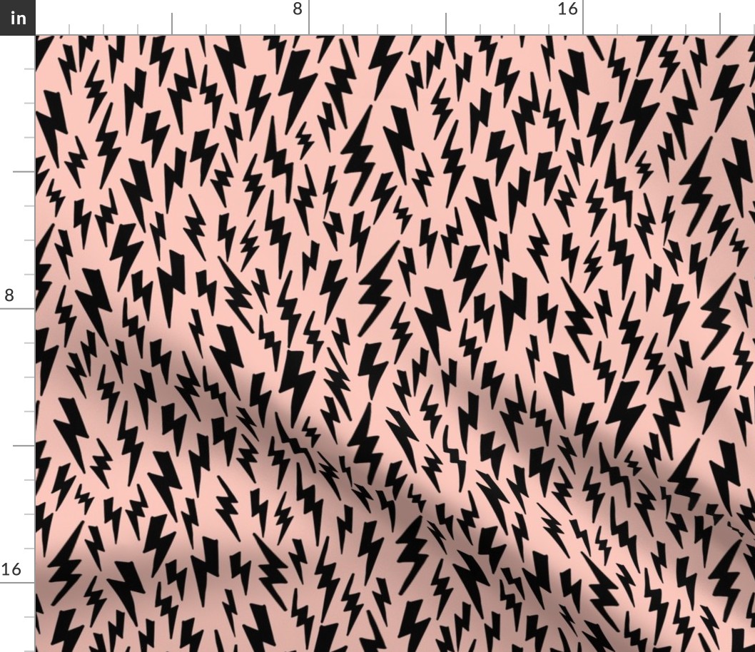 lightning bolt // pink bolt lightning bolt fabric lightning halloween scary spooky design