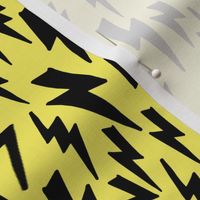 lightning bolt // yellow lightning bolt fabric 80s 90s fabric design andrea lauren fabric lightning bolts