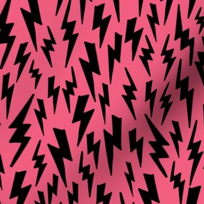 lightning bolt // pink bolt fabric lightning bolts fabric comic book pink 80s fabric andrea lauren design