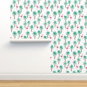 palm tree // trees flamingo flamingos tropical summer cute palm trees 