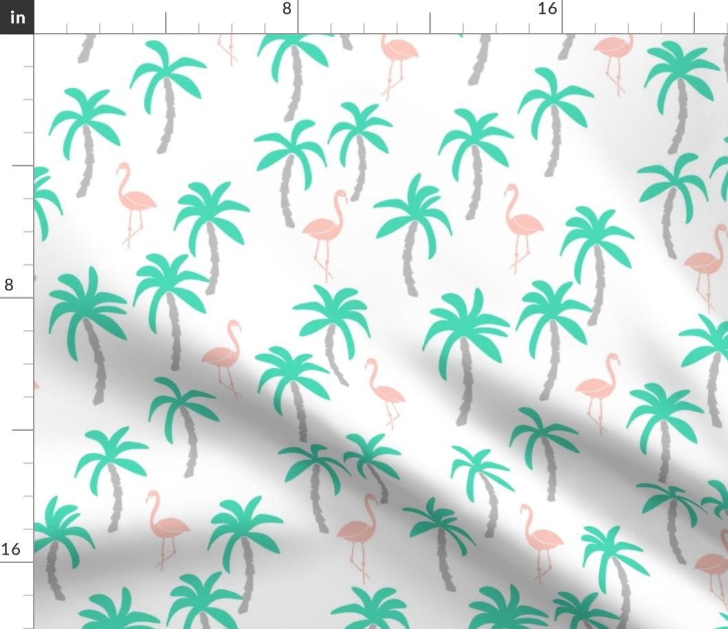 palm trees // pastel flamingo tropical pink and grey kids summer tropical girls tropical palm trees palms