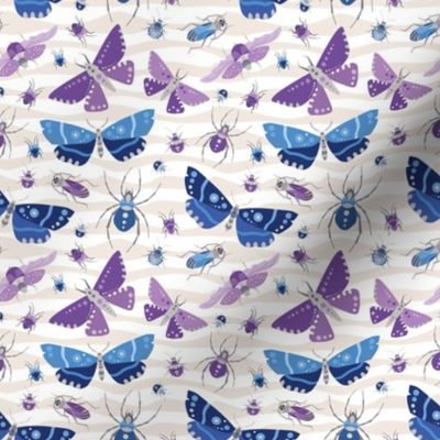 The Bug Invasion - Purple and Blues - Small