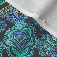 Boho Intense - detailed doodle pattern in rainbow colors