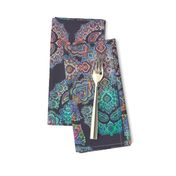 Boho Intense - detailed doodle pattern in rainbow colors