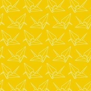 Origami Crane Outlines: Sunshine