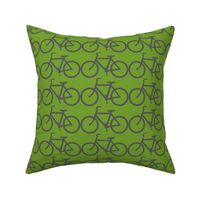 bicycle symbol green and gray