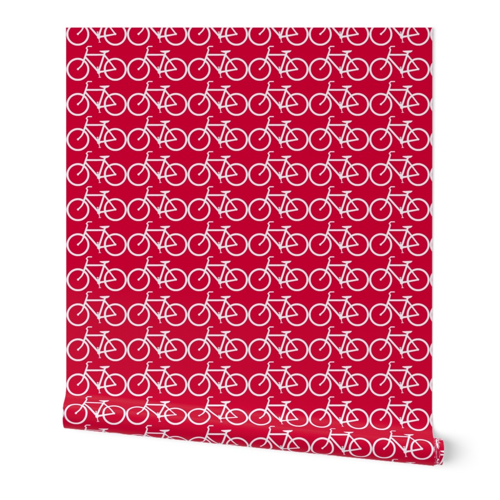 bicycle symbol red and white