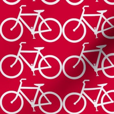 bicycle symbol red and white