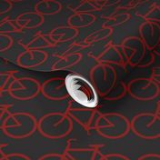 medium bicycle symbol red & black