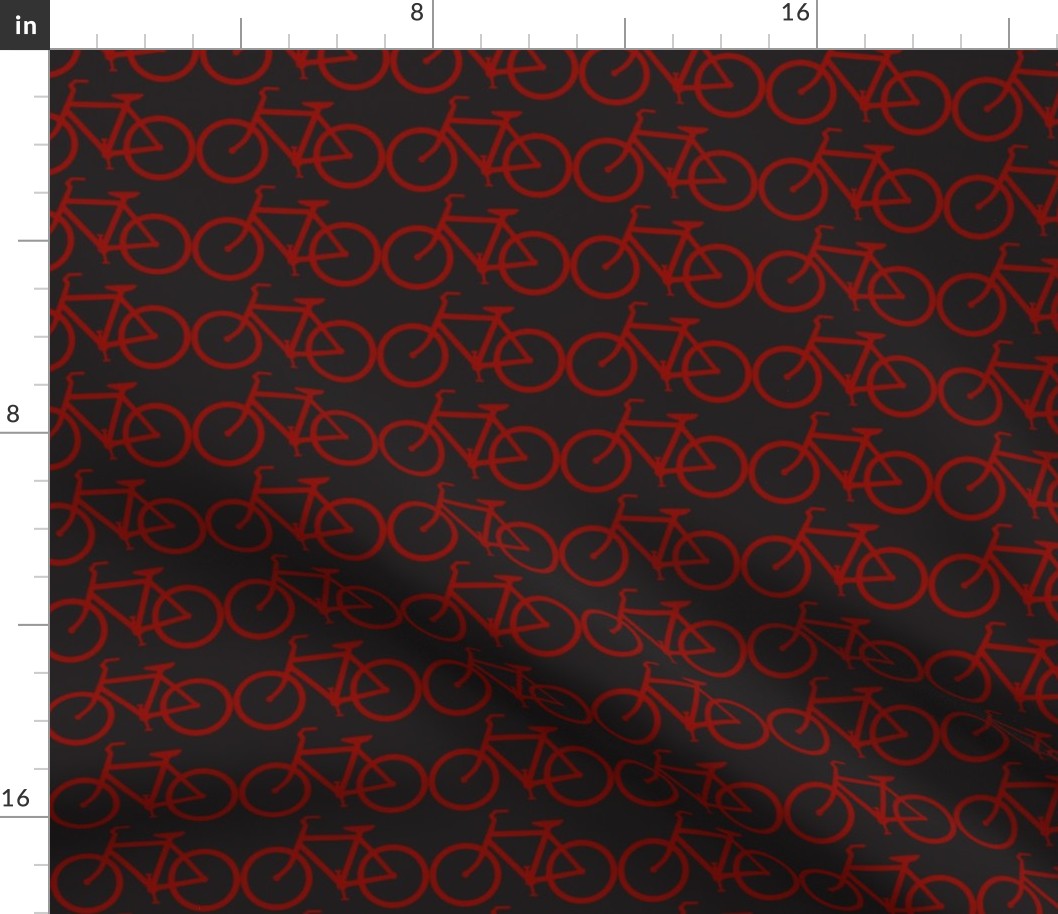 medium bicycle symbol red & black