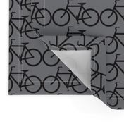 medium bicycle symbol black and gray