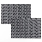 medium bicycle symbol black and gray