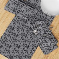 medium bicycle symbol black and gray