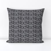 medium bicycle symbol black and gray