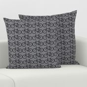 medium bicycle symbol black and gray