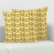 bicycle symbol brown on cream