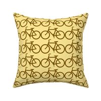 bicycle symbol brown on cream