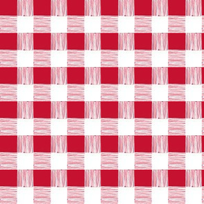 buffalo check - picnic red - large scale