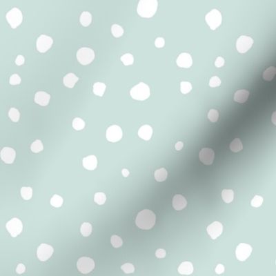 large scale dots - pale blue