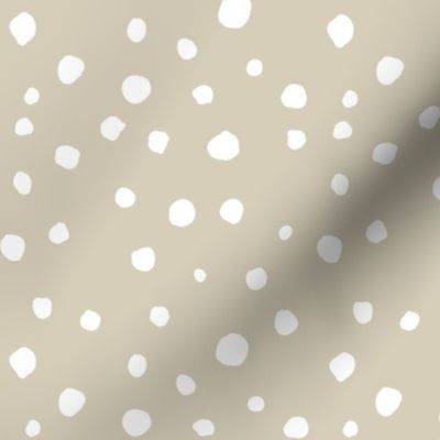 large scale dots - tan